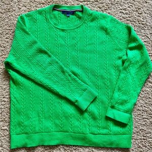 Tommy Hilfiger Bright Green Crewneck Sweater